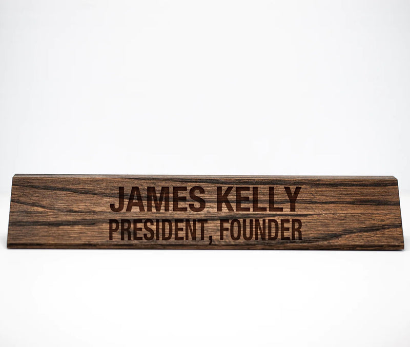 Personalized Desk Name Plate
