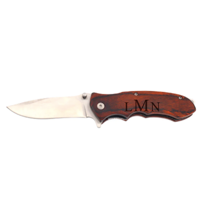 Personalized Elk Ridge Pakkawood Handle Stainless Steel Knife