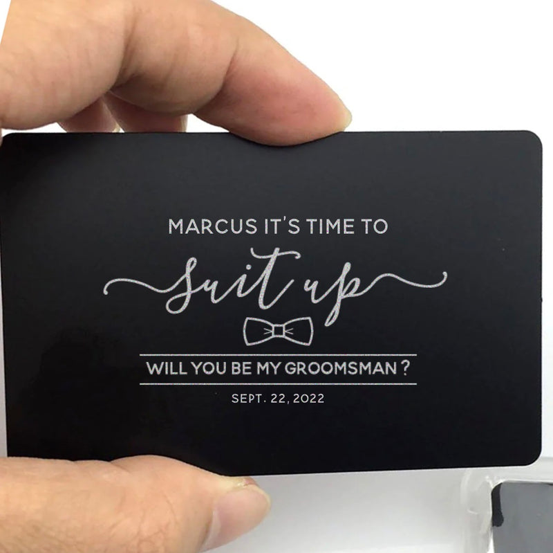 Personalized Groomsmen Proposal Card