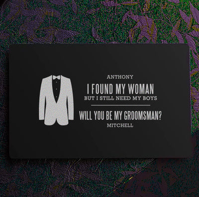 Personalized Groomsmen Proposal Card