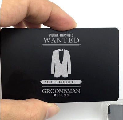 Personalized Groomsmen Proposal Card