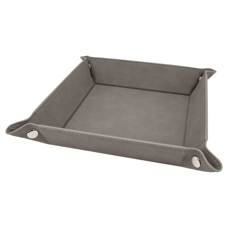 Personalized Gray Snap Up Tray