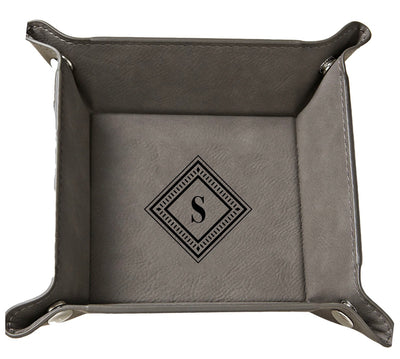 Personalized Gray Snap Up Tray