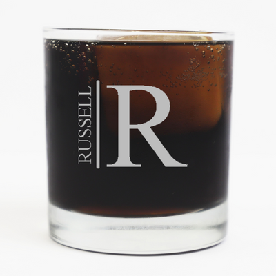 Personalized Lowball Whiskey Glass