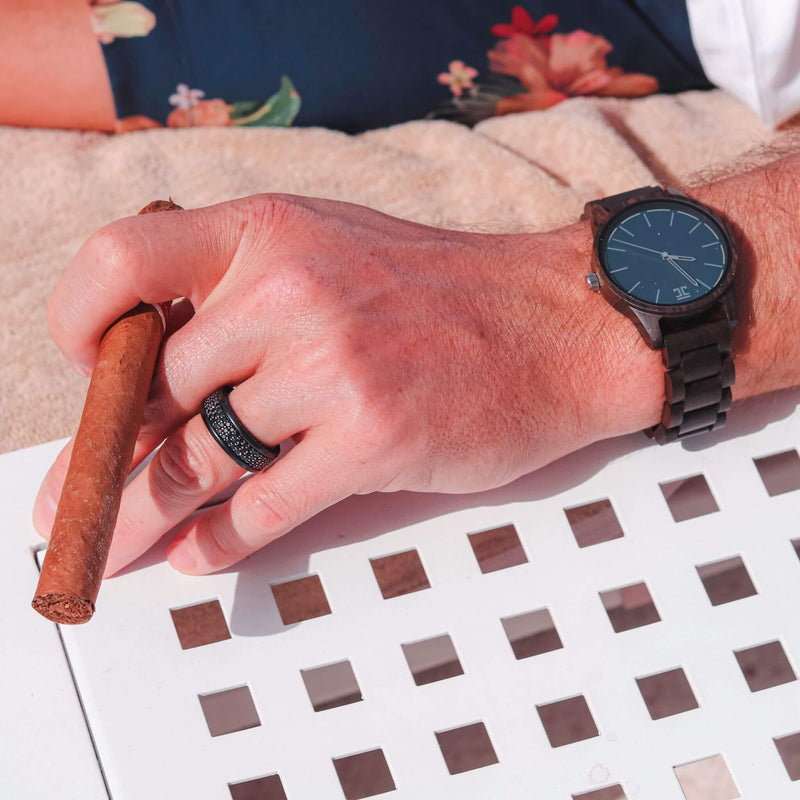 Atlantic Dark Sandalwood w/ Blue Face Watch