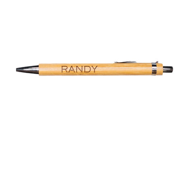Personalized Light Brown Pen