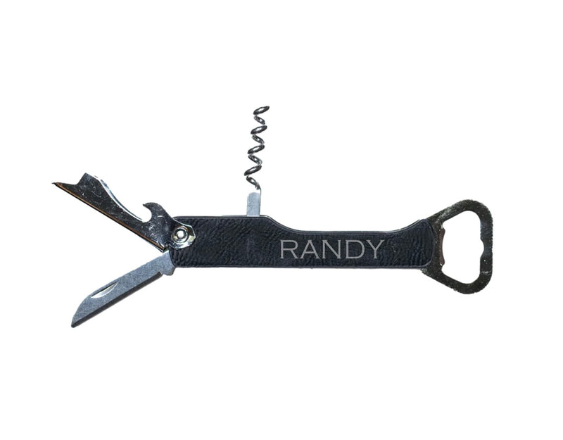 Personalized Leather Wine Bottle Openers