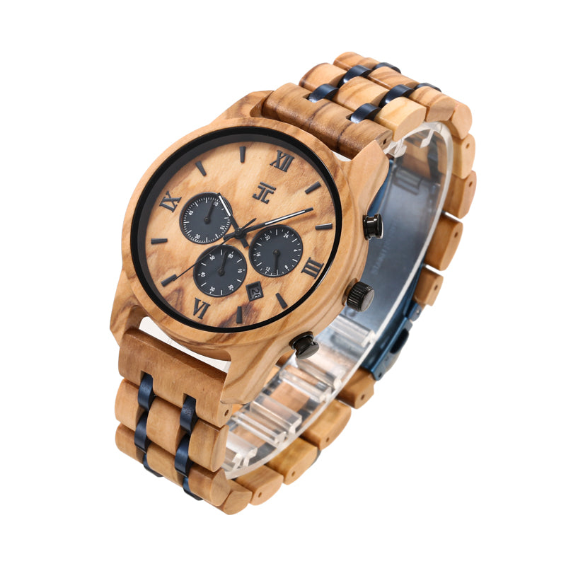 Oliver Olive Wood Chronograph