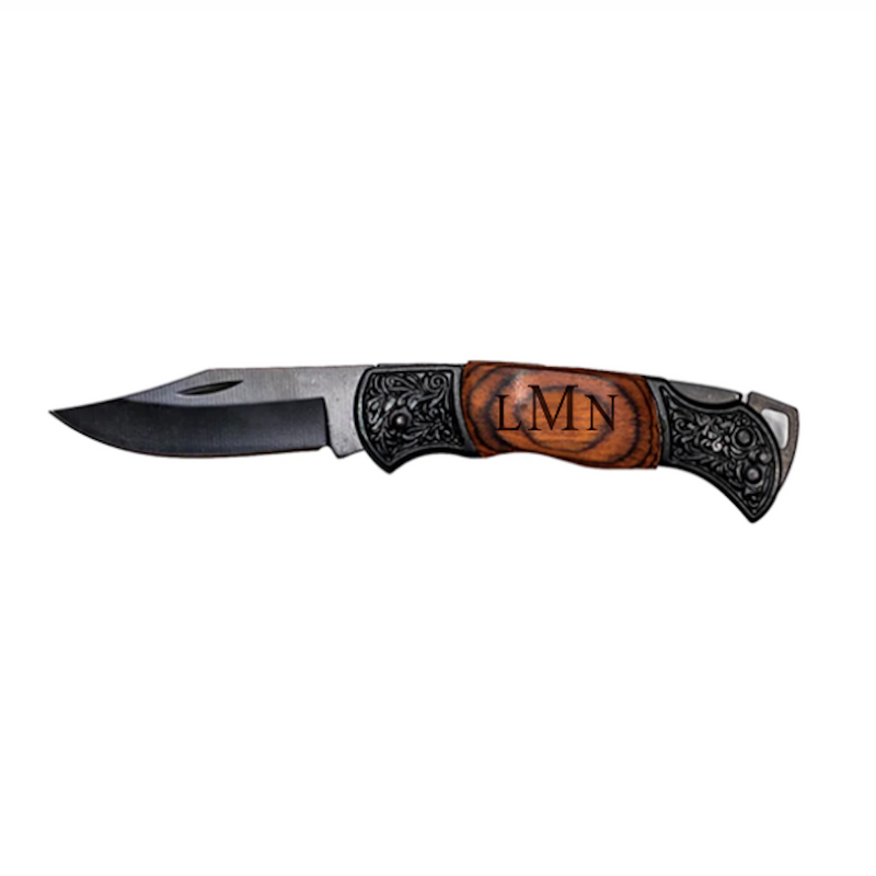 Personalized Small Pakkawood Handle Knife