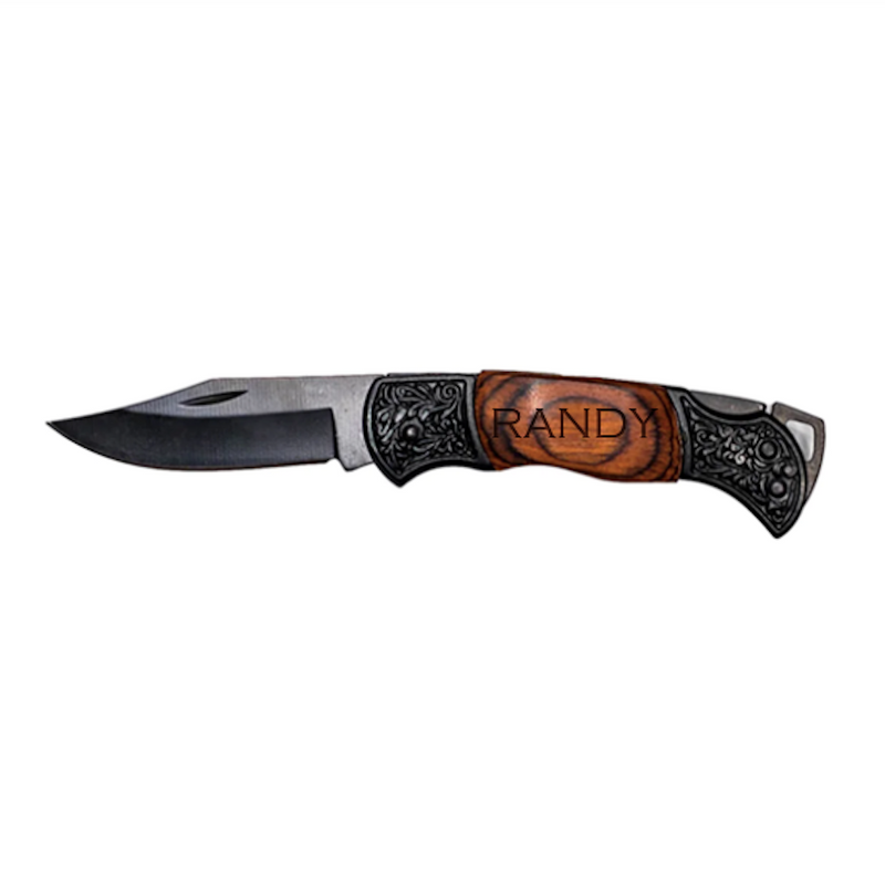 Personalized Small Pakkawood Handle Knife