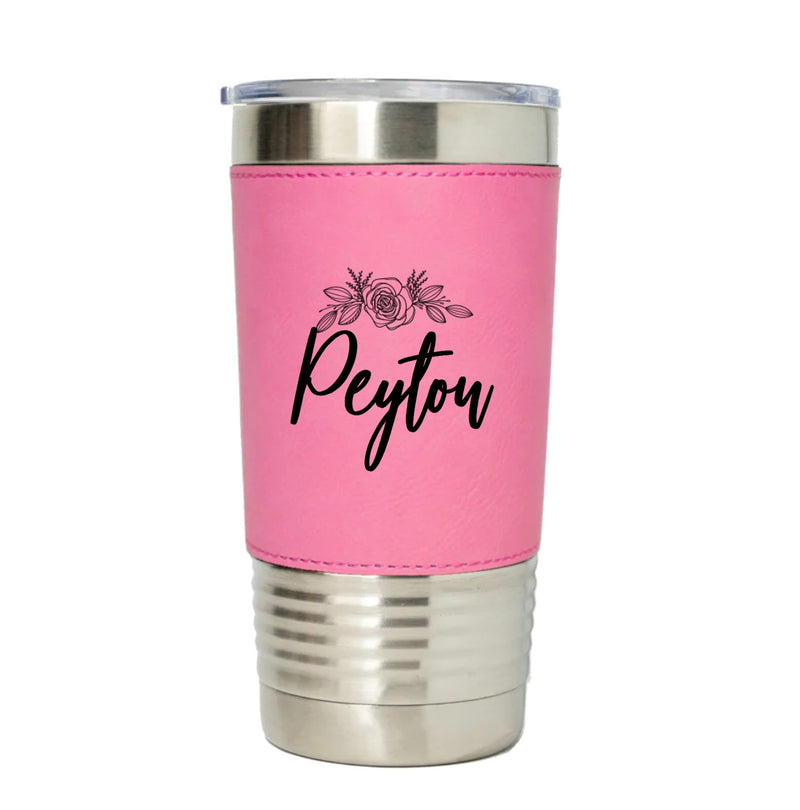 Personalized Pink 20 oz. Travel Tumbler