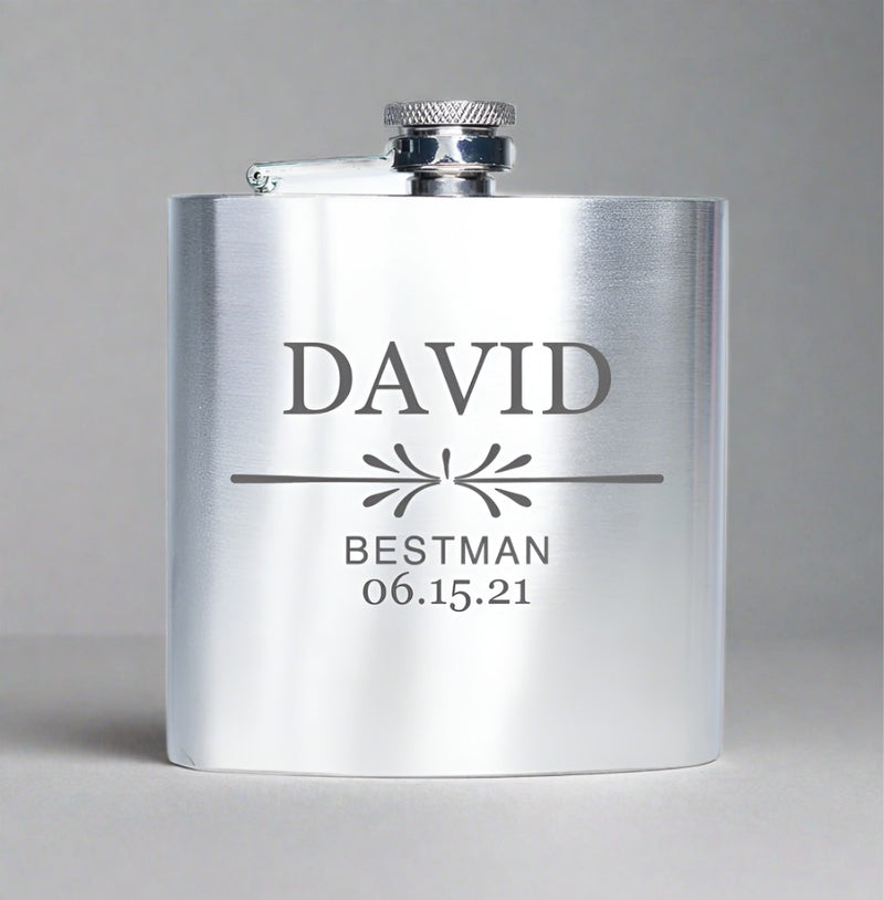 Custom Silver Flask