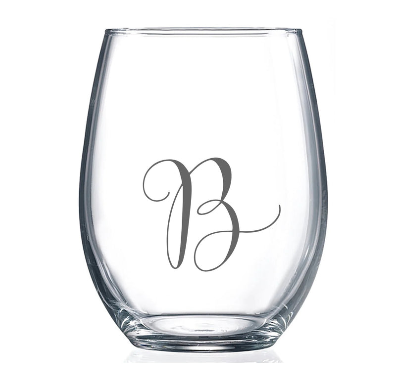 Personalized Stemless Wine Glass