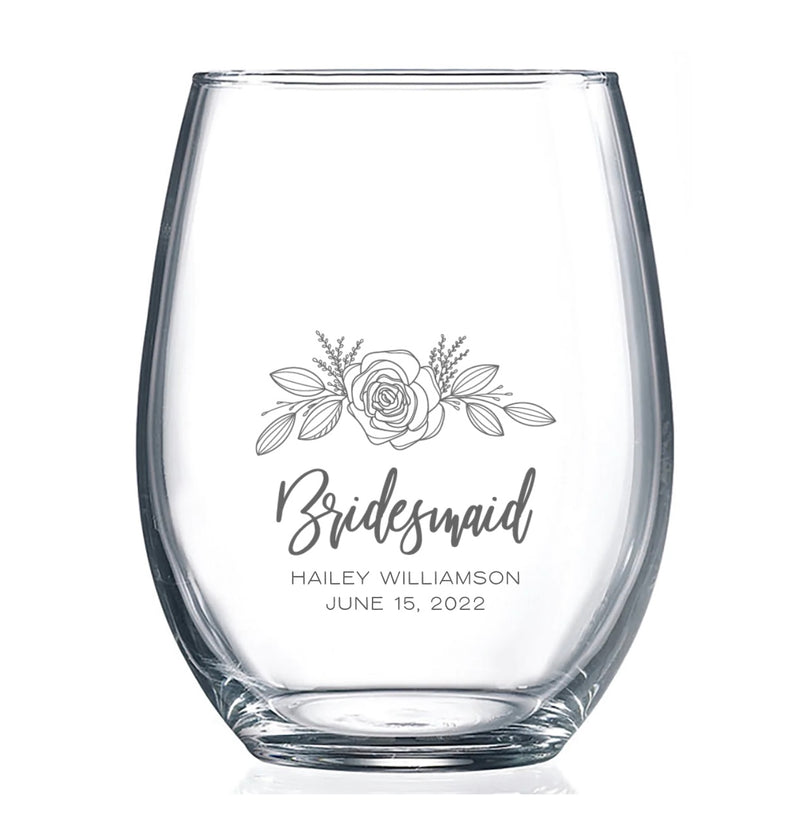 Personalized Stemless Wine Glass