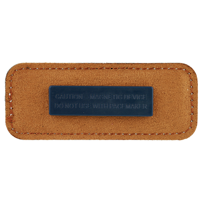 Personalized Vegan Leather Badge with Magnet