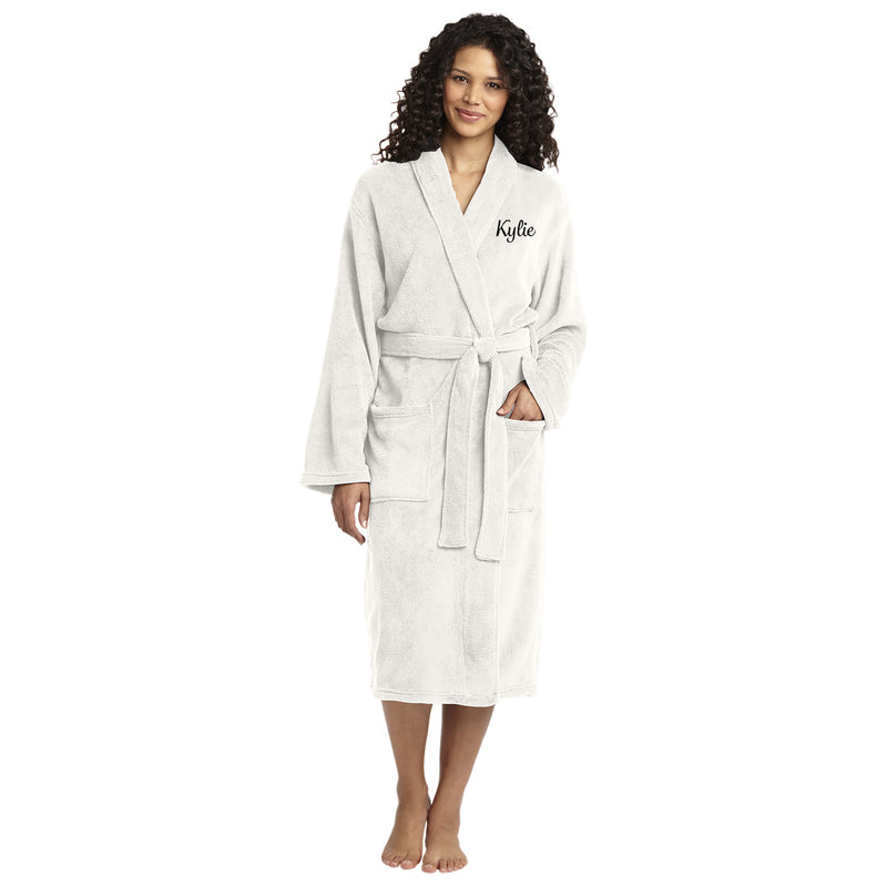 Port Authority Plush Microfleece Shawl Collar Robe. R102