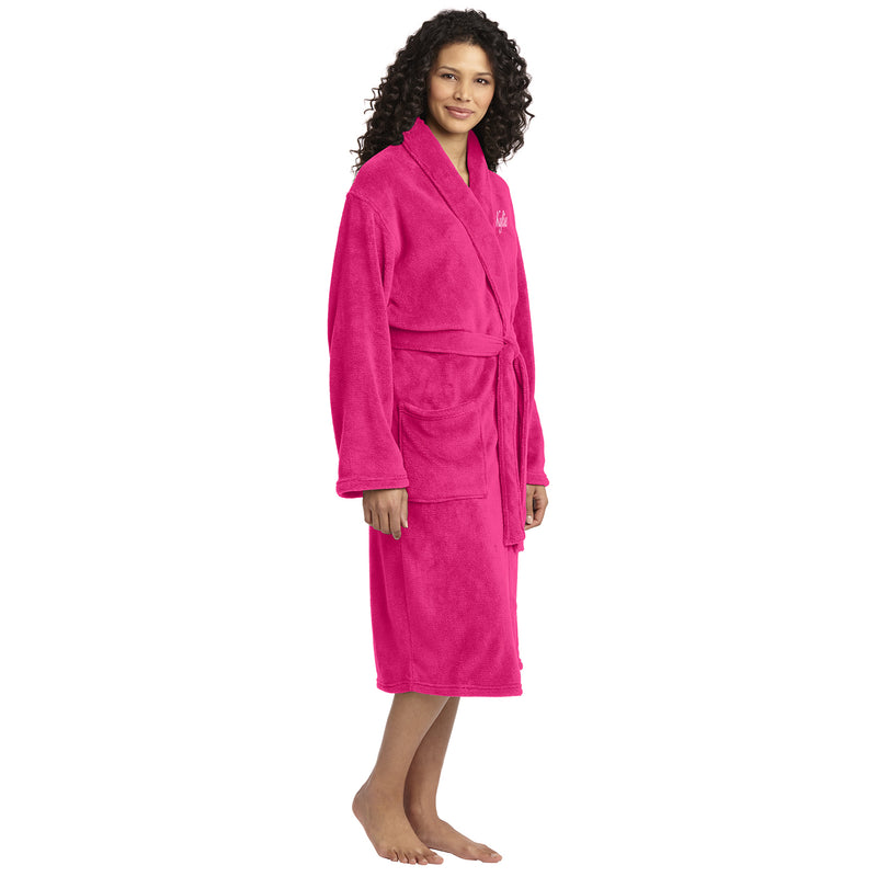 Port Authority Plush Microfleece Shawl Collar Robe. R102