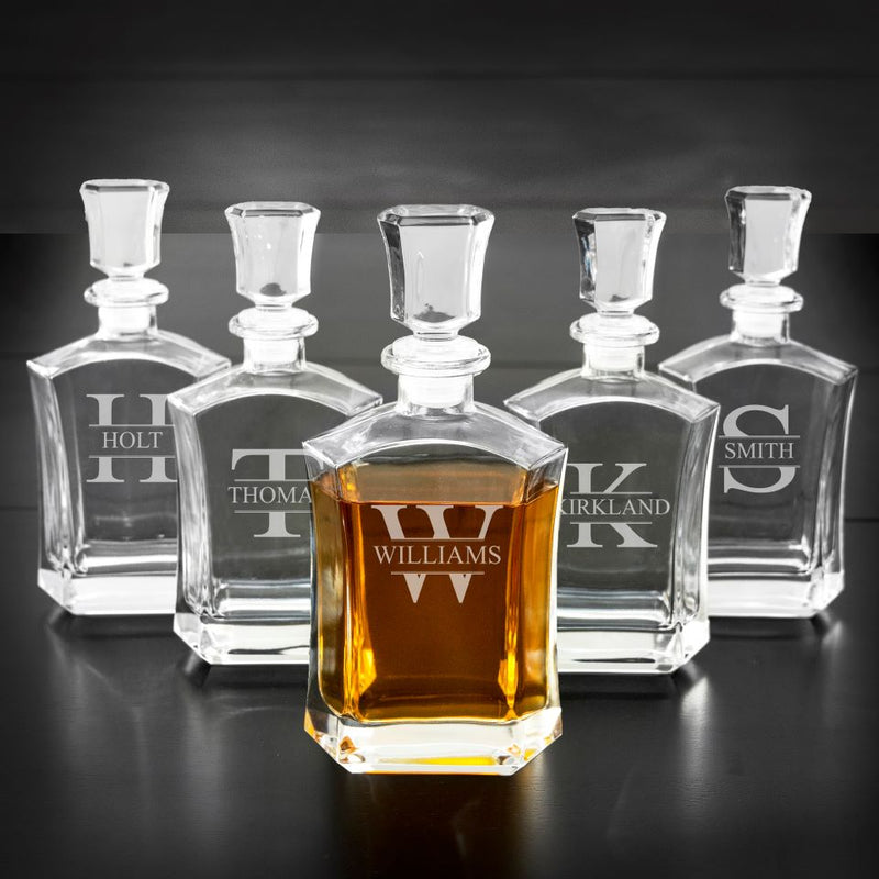Groomsmen Gift Set of Whiskey Decanters – GroomsShop