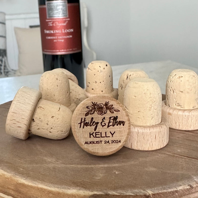 Personalized Wedding Wine Corks