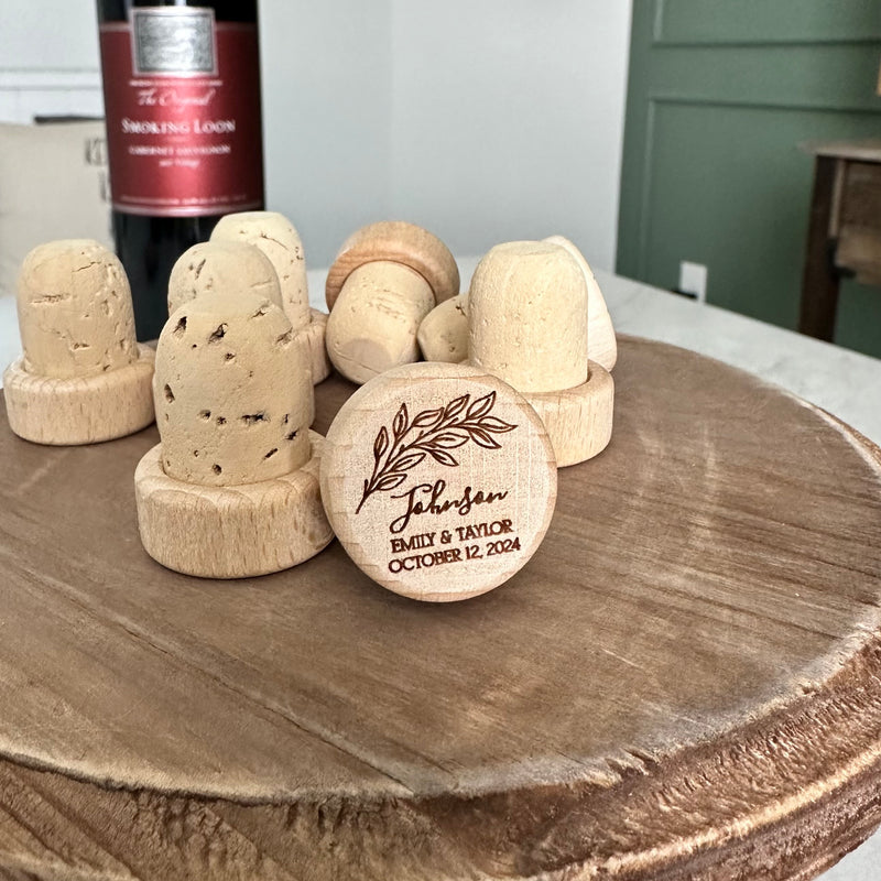 Personalized Wedding Wine Corks