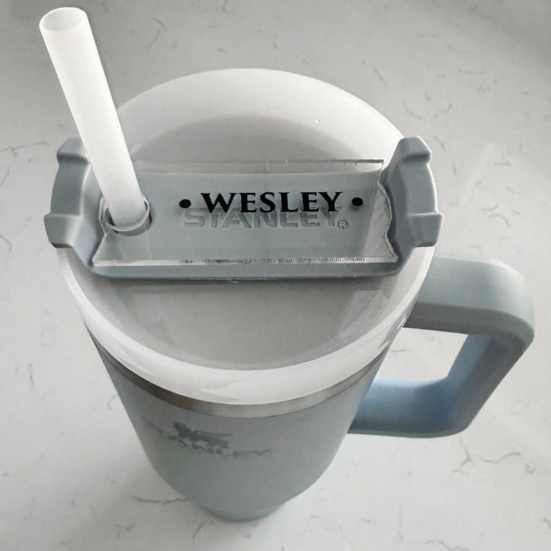 Personalized Acrylic Top Piece for Stanley Tumbler