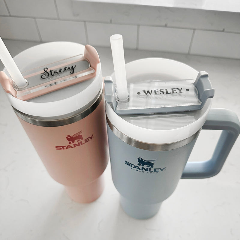 Personalized Acrylic Top Piece for Stanley Tumbler