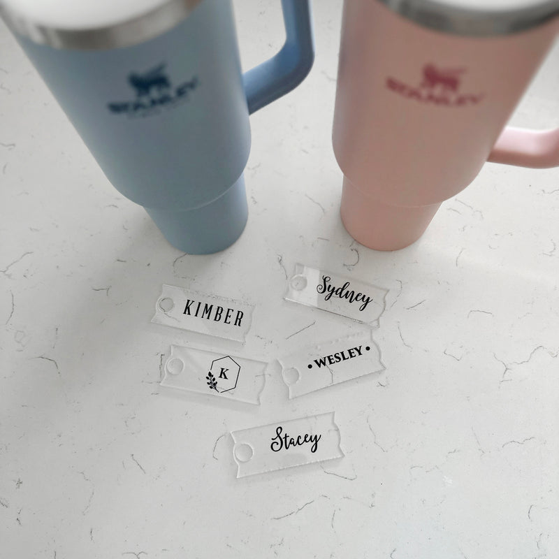 Personalized Acrylic Top Piece for Stanley Tumbler