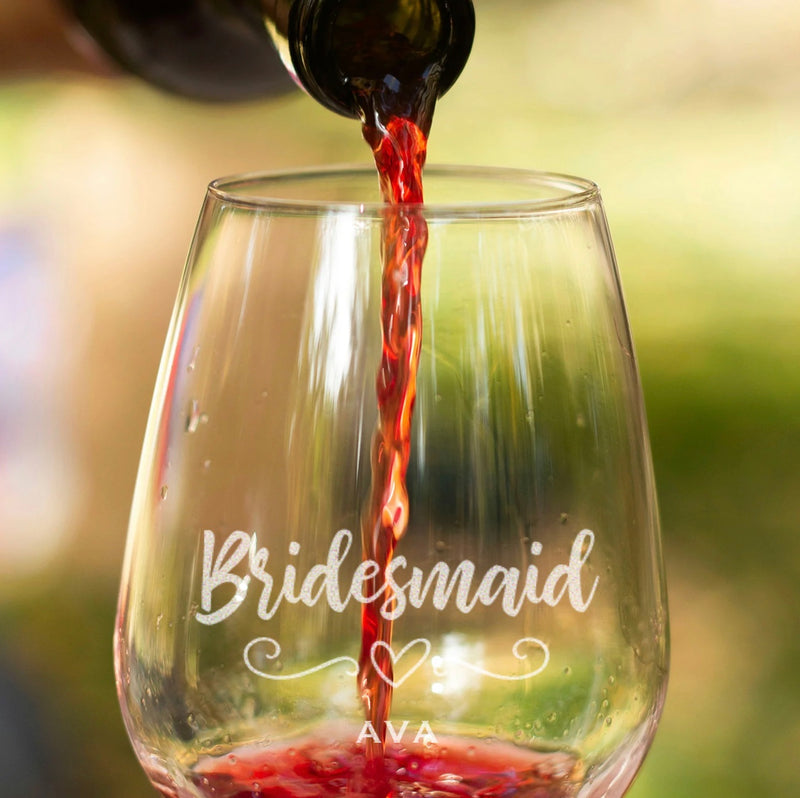 Personalized Stemless Wine Glass