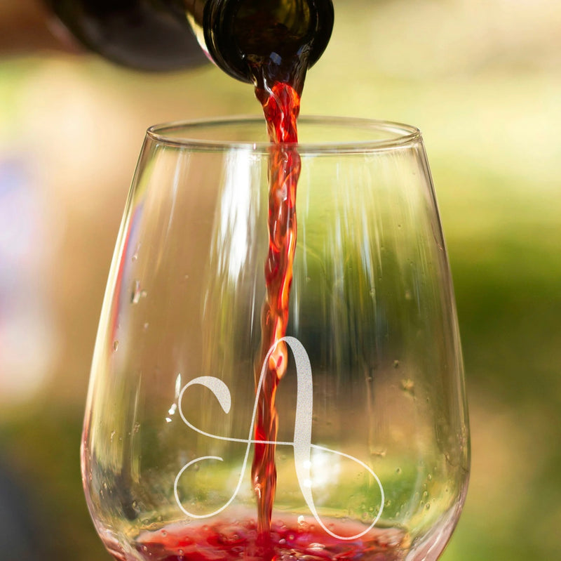 Personalized Stemless Wine Glass