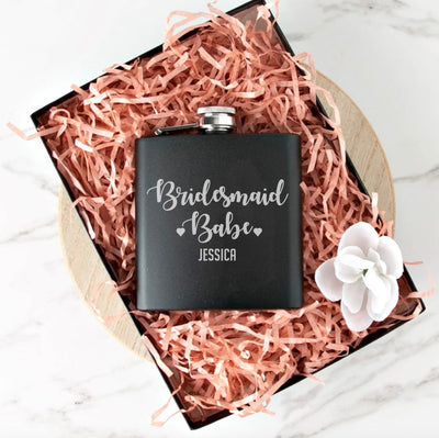 Personalized Bridesmaid Proposal Flask