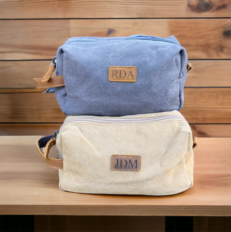 Personalized Canvas Travel Toiletry Bag