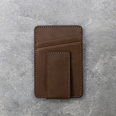 Personalized Leather Magnetic Money Clip