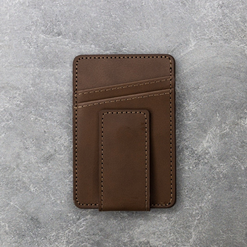 Personalized Leather Magnetic Money Clip