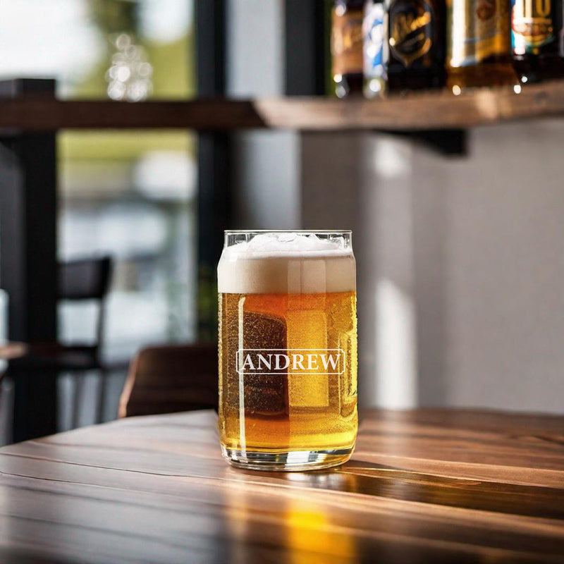 Personalized Glass Beer Cups