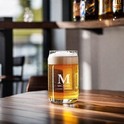 Personalized Glass Beer Cups