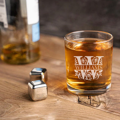 Personalized Lowball Whiskey Glass