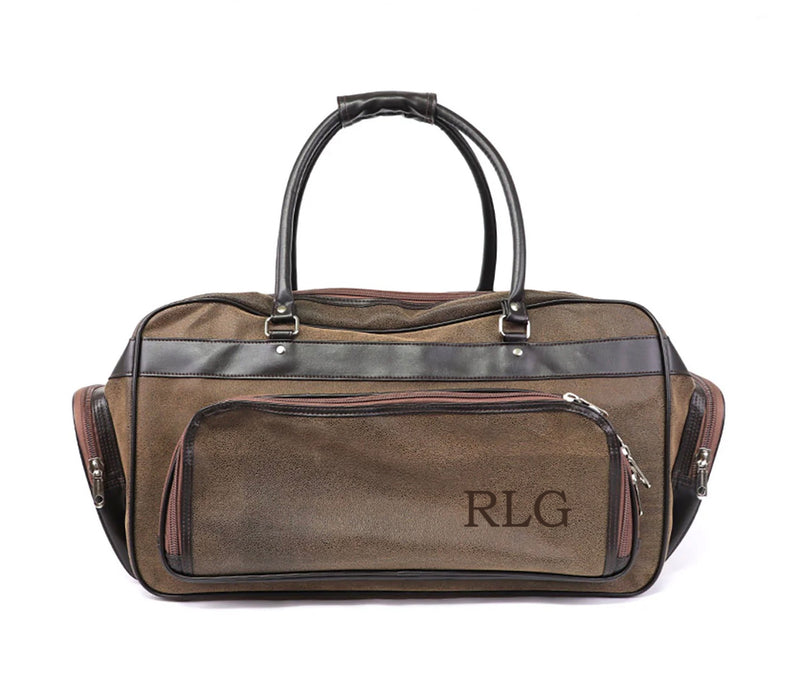 Personalized Legacy Leather Weekender Duffle Bag
