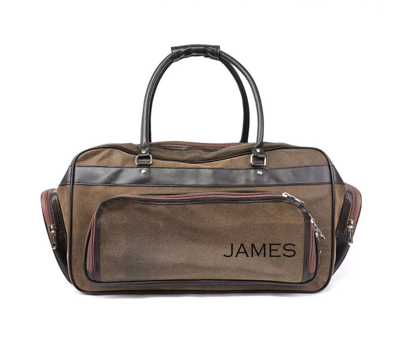 Personalized Legacy Leather Weekender Duffle Bag