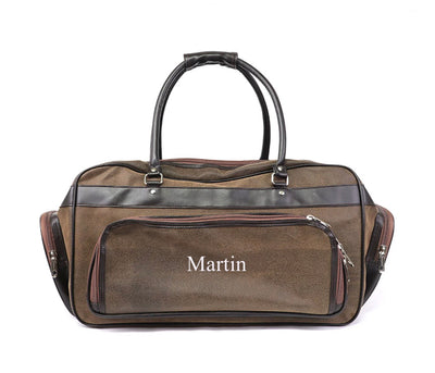 Personalized Legacy Leather Weekender Duffle Bag