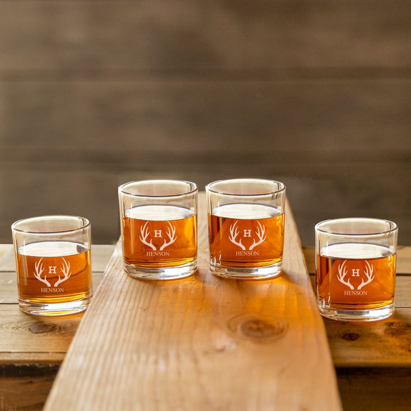 Personalized Lowball Whiskey Glass