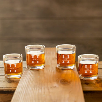 Personalized Lowball Whiskey Glass