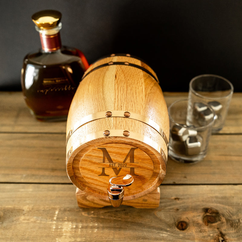 Personalized 1 Liter Oak Barrel