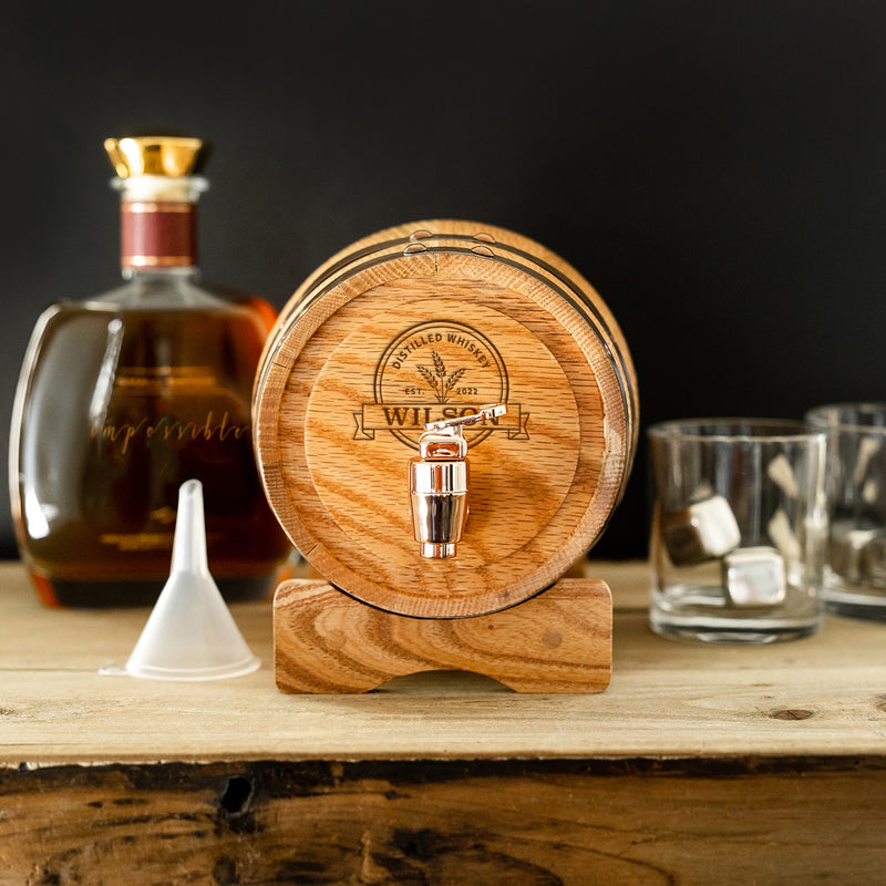 Personalized 1 Liter Oak Barrel