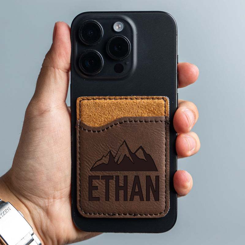 Personalized Groomsmen Leather Phone Wallets