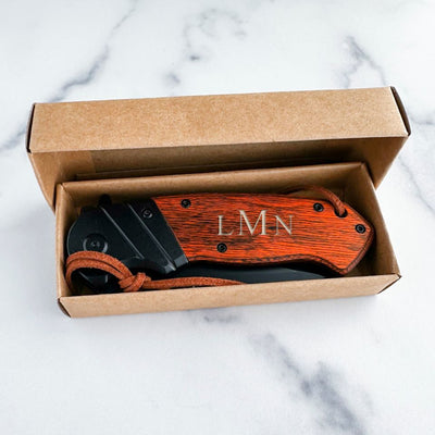 Groomsmen Set of 5 Saw Mountain Personalized Hunting Knives