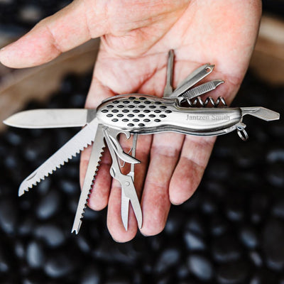 Groomsmen Set of 5 Swiss Army Knives - 13 Function