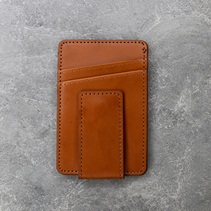 Personalized Leather Magnetic Money Clip