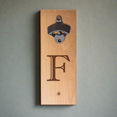 Personalized Wall-mounted Wooden Bottle Opener