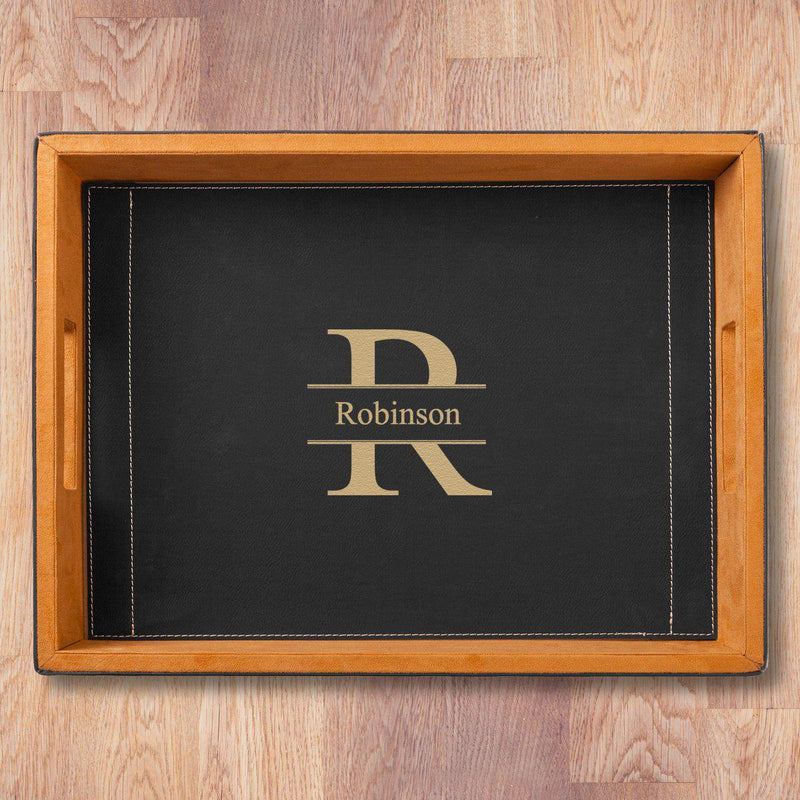 Personalized Serving Tray - Black