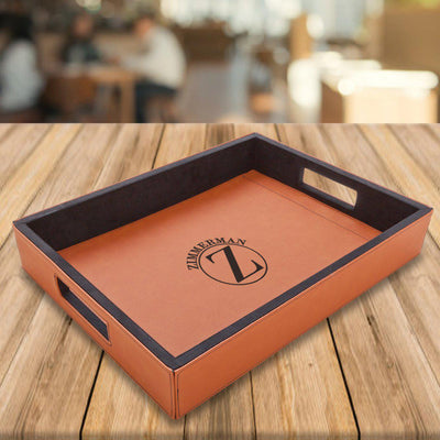 Personalized Serving Tray - Rawhide